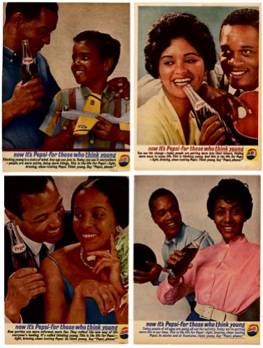 Pepsi's ads to black consumers went agains the norm for their time. Featuring aspirational images rather than the typical stereotypes.