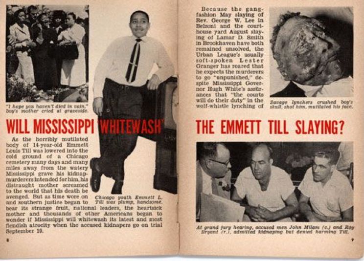 At his mother's request, Jet Magazine published the images of Emmet Till at his funeral which was held in Chicago. This was one of the mange images that helped galvanize the Civil Rights Movement.